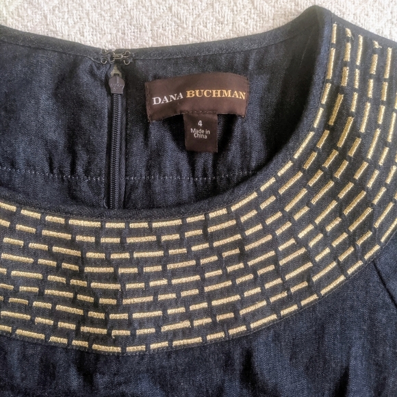 Dana Buchman Embroidered Dress - Picture 6 of 8